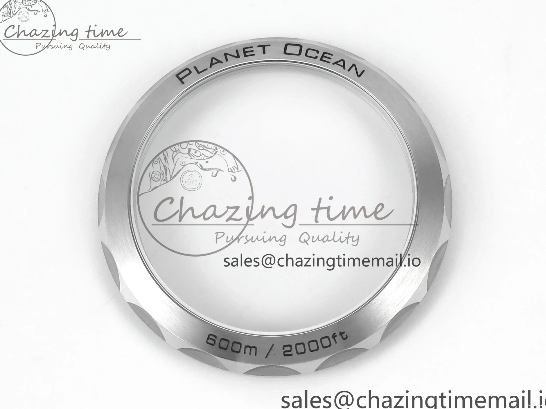 0117 Planet Ocean Master Chronometer 600M 45.5mm SS SCF 1:1 Best Edition Blue Bezel Blue Dial on SS Bracelet A9900 Super Clone Lightweight 7676